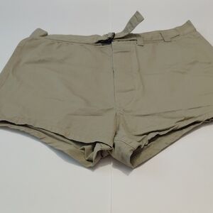 VINTAGE Military Men's  Cotton  Khaki Trunks Swimmers Size 34